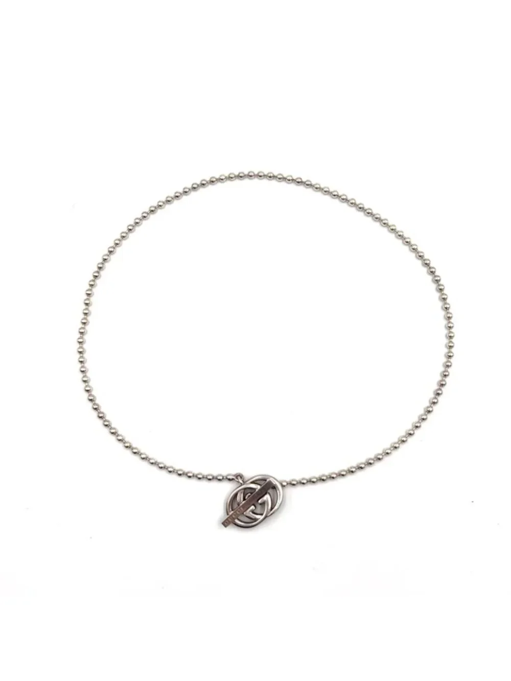 Gucci Interlocking G Silver Necklace